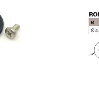 Rodamiento mampara ducha 25x5mm con tornillo