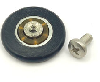 Rodamiento mampara ducha 25x5mm con tornillo