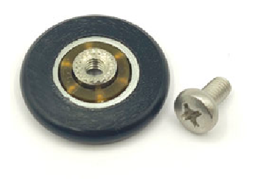 Rodamiento mampara ducha 25x5mm con tornillo