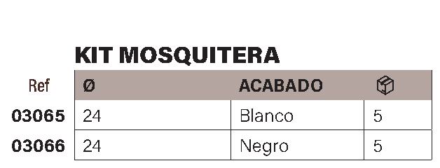 Kit esquinas mosquitera 24mm blanco - Imagen 2