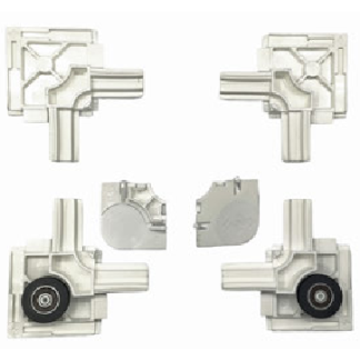 Kit esquinas mosquitera 24mm blanco