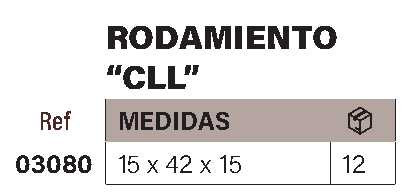Rodamiento metálico ventana CLL - Imagen 2