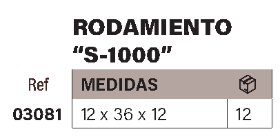 Rodamiento metálico ventana S-1000 - Imagen 2