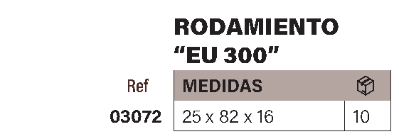 Rodamiento ventana EU 300 - Imagen 2