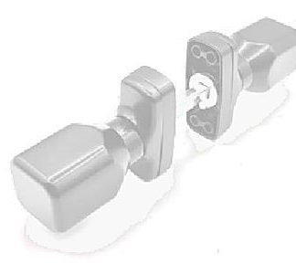 Juego pomos aluminio Blanco