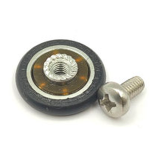 Rodamiento mampara ducha 20x6mm con tornillo